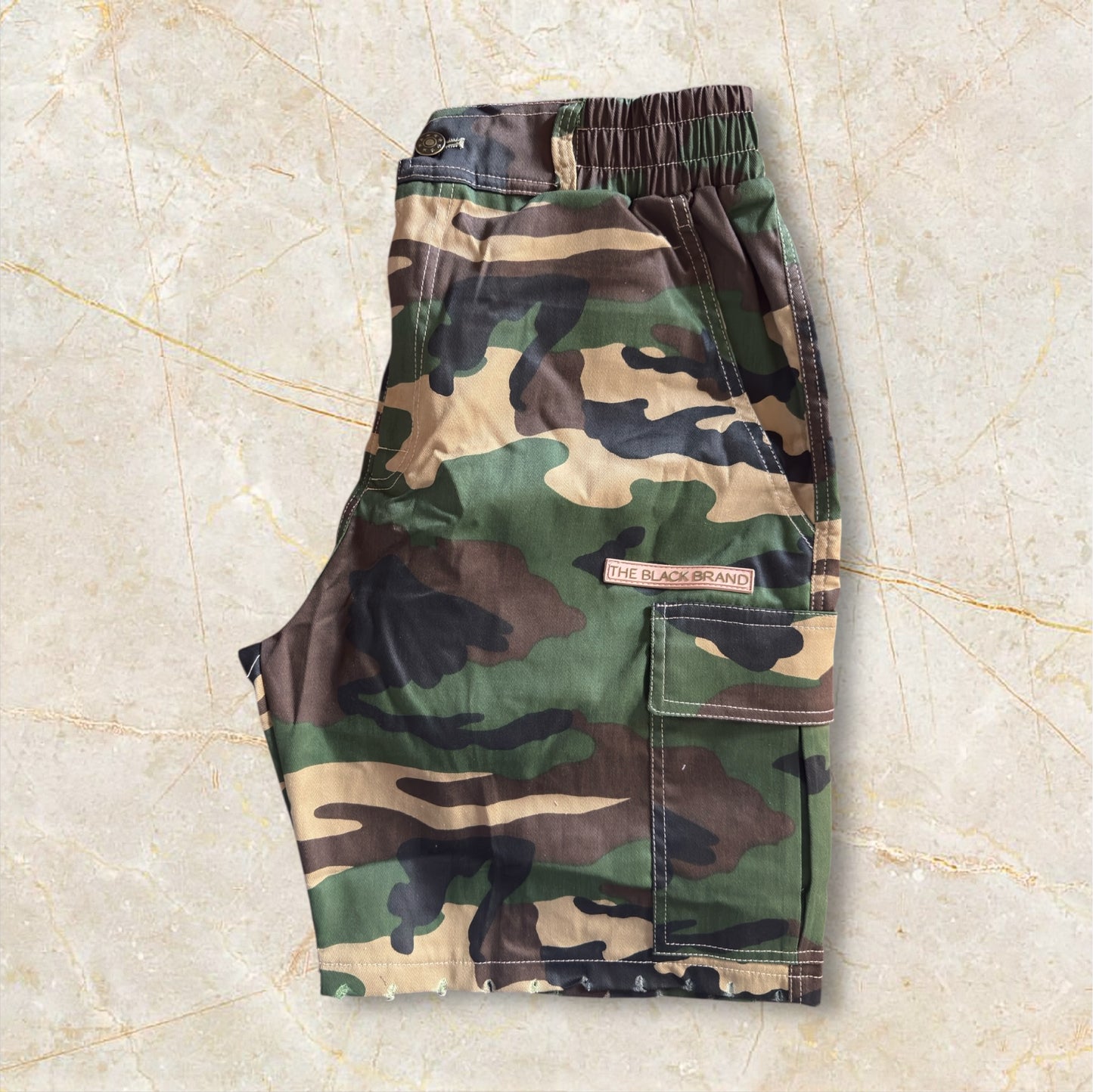 The Black Brand Camo Cargo Shorts