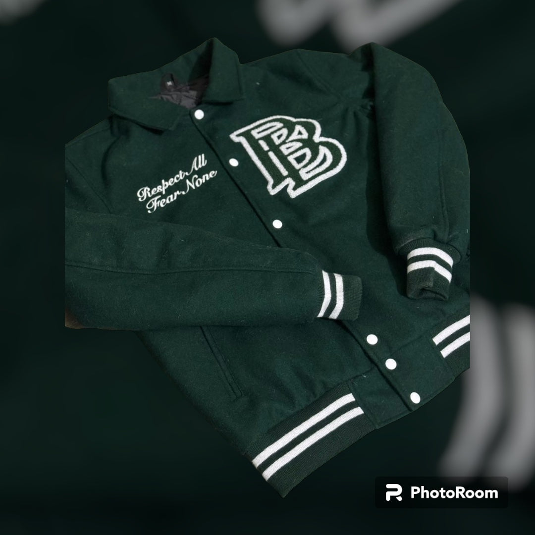 The Black Brand Varsity Jacket - Green